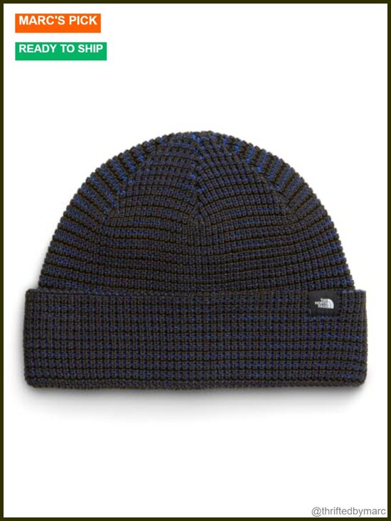 The North Face Fisherman Beanie - Recycled Polyester Cuffed Winter Hat for Men